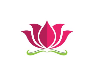 Güzellik vektör çiçek logosu