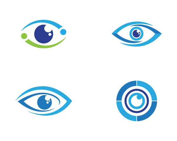 Göz Bakımı vektör logosu tasarımı — Stok Vektör