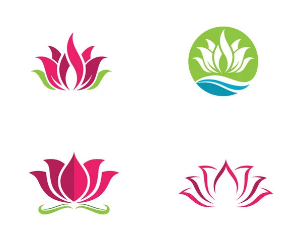 Szépség vektor virág Logo — Stock Vector