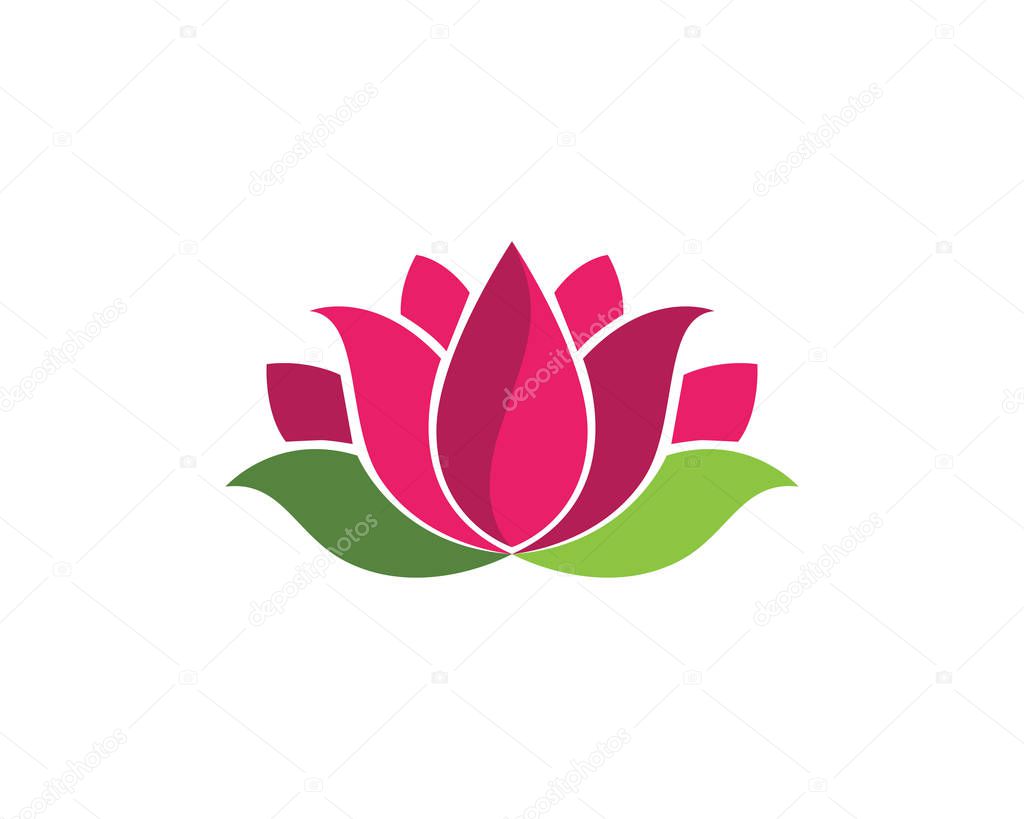 Beauty Vector flowers design logo Template icon