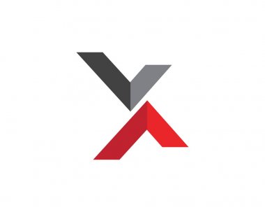 X Harfi Logo Şablonu