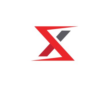 X Harfi Logo Şablonu
