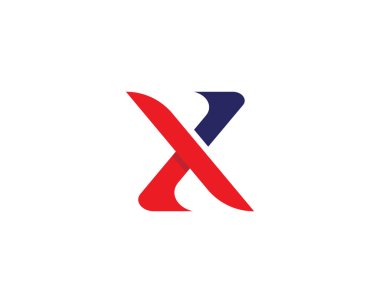 X Harfi Logo Şablonu