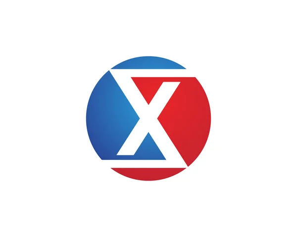 X Modèle de logo de lettre — Image vectorielle