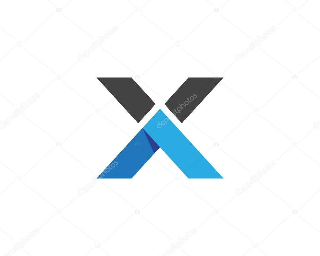 X Letter Logo Template vector icon design