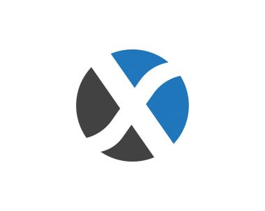 X Harfi Logo Şablonu
