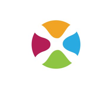 X Harfi Logo Şablonu