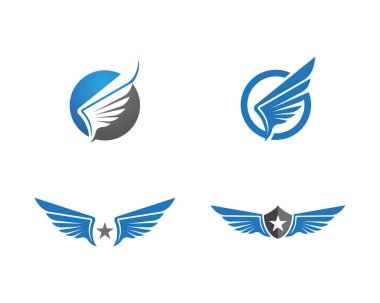 Kanat Falcon Logo şablonu