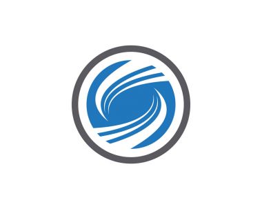 S harfi logo tasarım vektörü