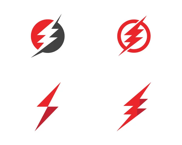 Lightning Logo Template — Stock Vector