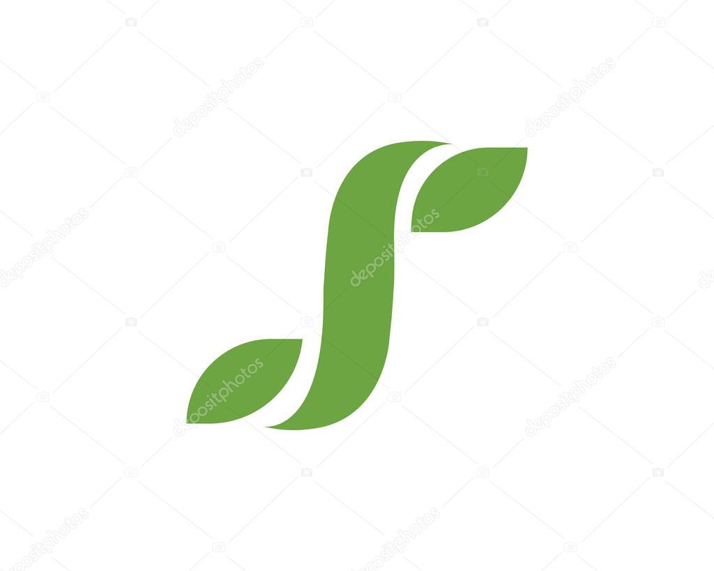 Letter Logos of green tree leaf ecology nature element vector icon
