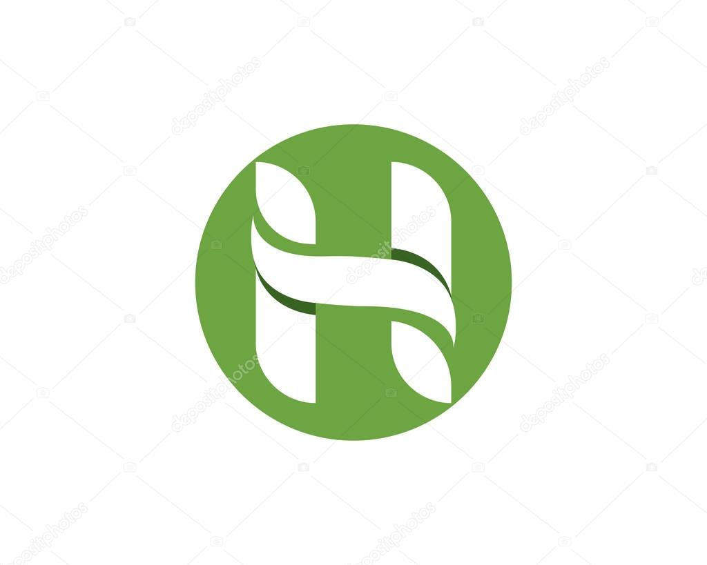 Letter Logos of green tree leaf ecology nature element vector icon