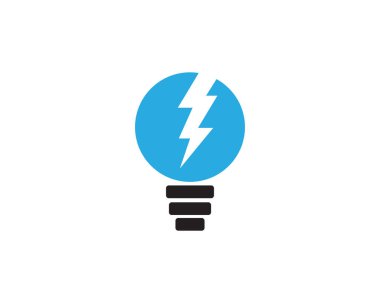 Vektör ampul logo şablonu
