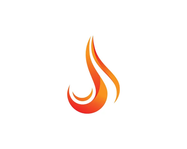 Brandflamme Logo-Vorlage — Stockvektor