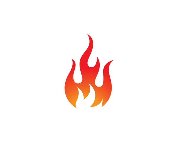 Šablona loga ohně plamene — Stockový vektor