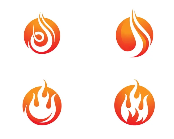 Brandflamme Logo-Vorlage — Stockvektor