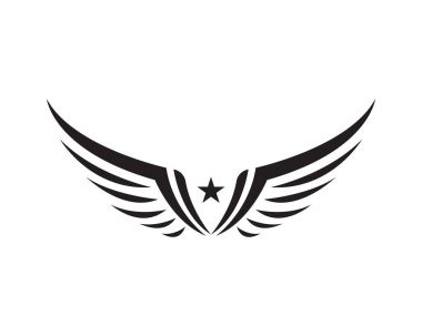 Kanat Logo şablonu vektör