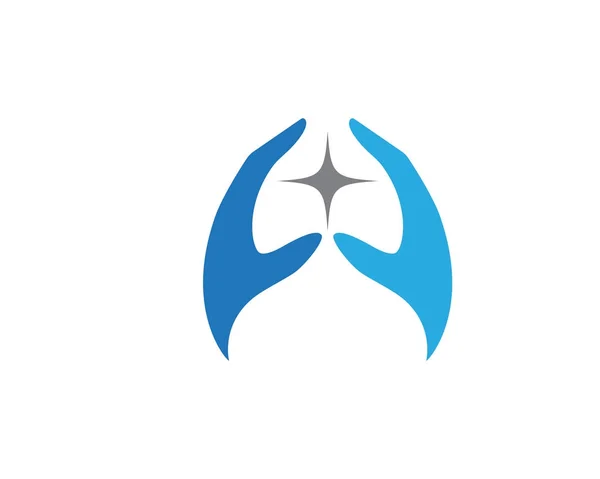 Hand Care Logo Template — Stock Vector
