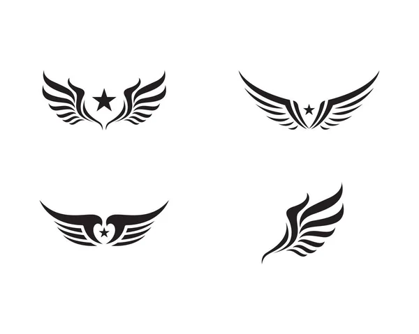 Vleugel Logo sjabloon vector — Stockvector