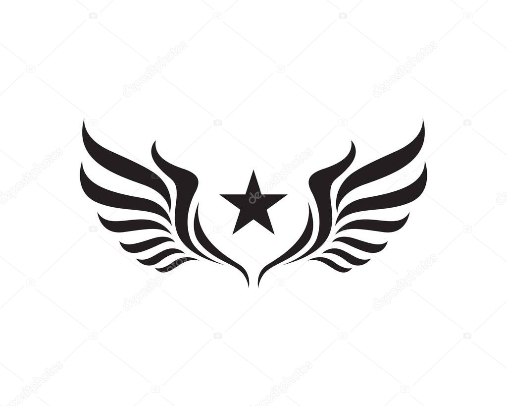 Wing Logo Template vector