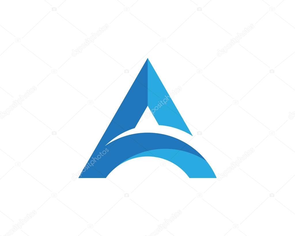 A Letter vector illustration icon Logo Template design