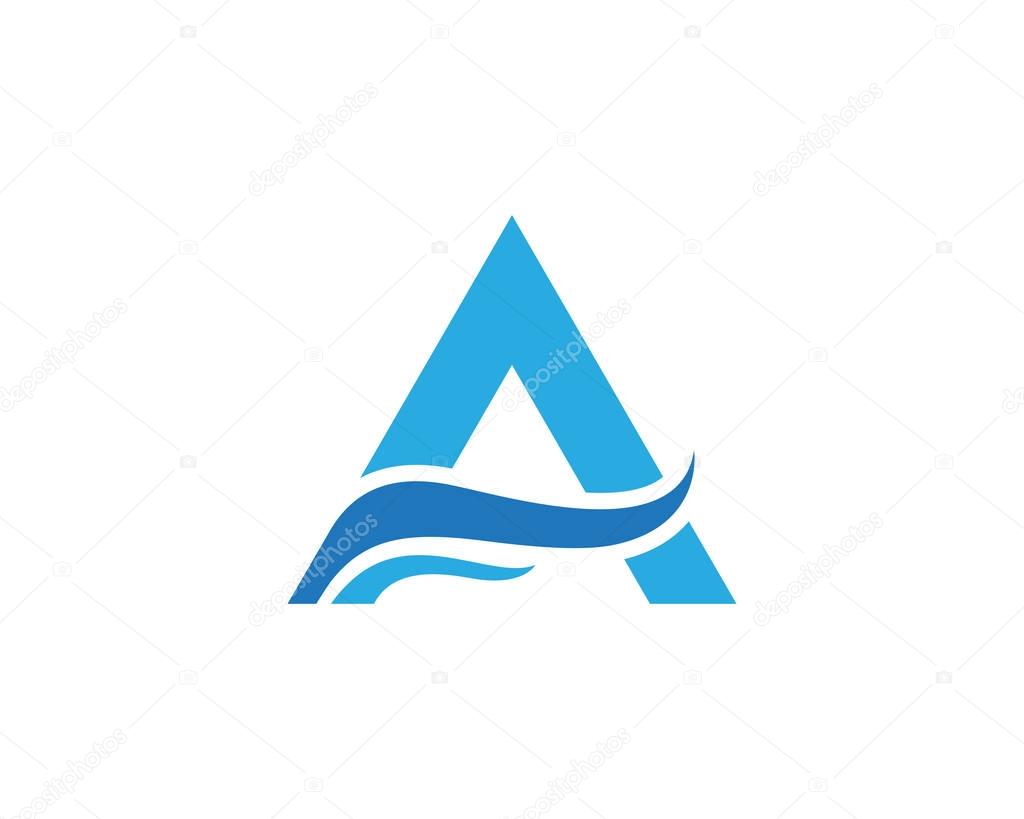 A Letter vector illustration icon Logo Template design