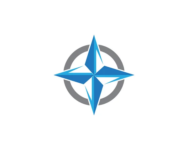 Szablon logo kompas — Wektor stockowy