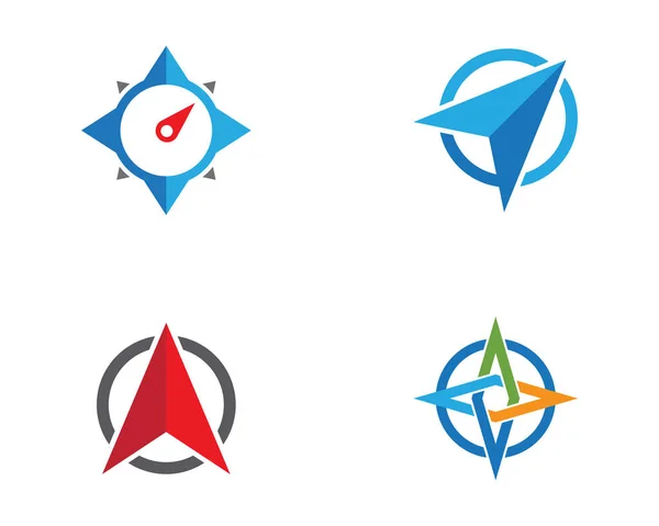 Kompass logotyp mall — Stock vektor
