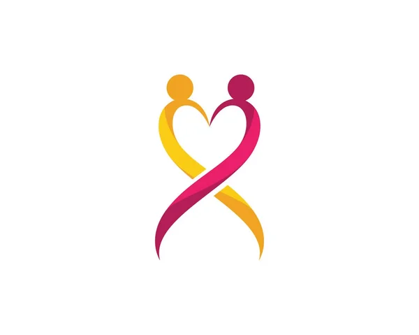 Adoption et logo communautaire — Image vectorielle