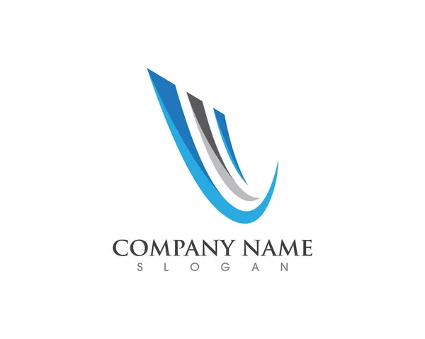 Templat logo keuangan bisnis - Stok Vektor