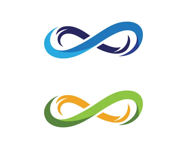 無限デザインのロゴのテンプレート — ストックベクタ
