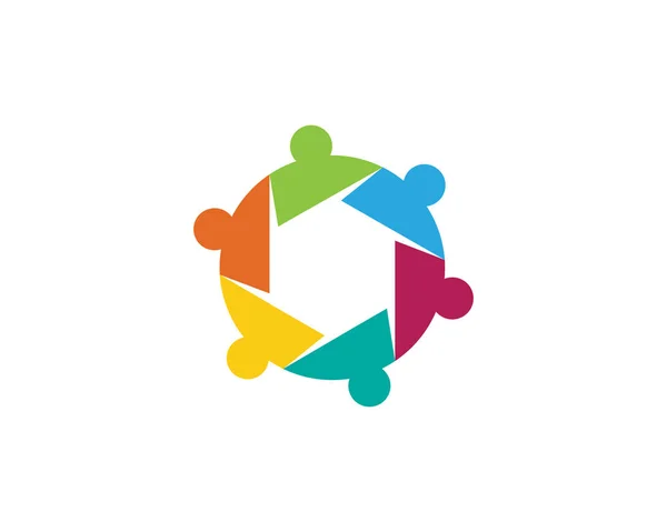 Logotipo de adopción y cuidado comunitario — Vector de stock