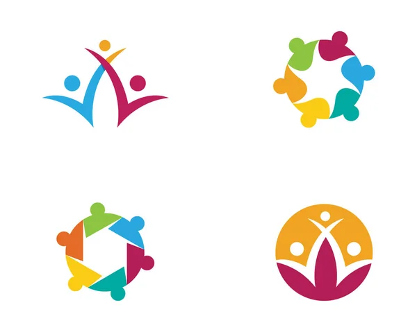 Adoption und Community Care Logo — Stockvektor