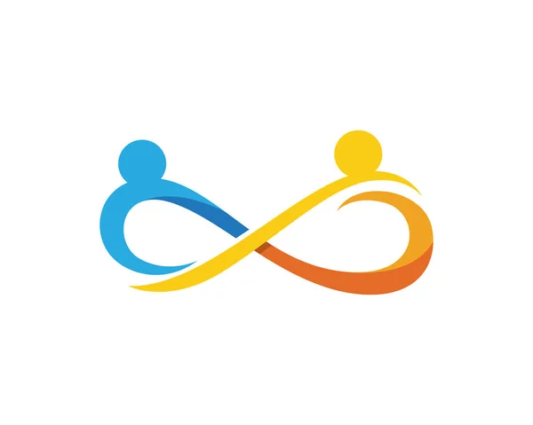 Aanneming en communautaire zorg Logo — Stockvector