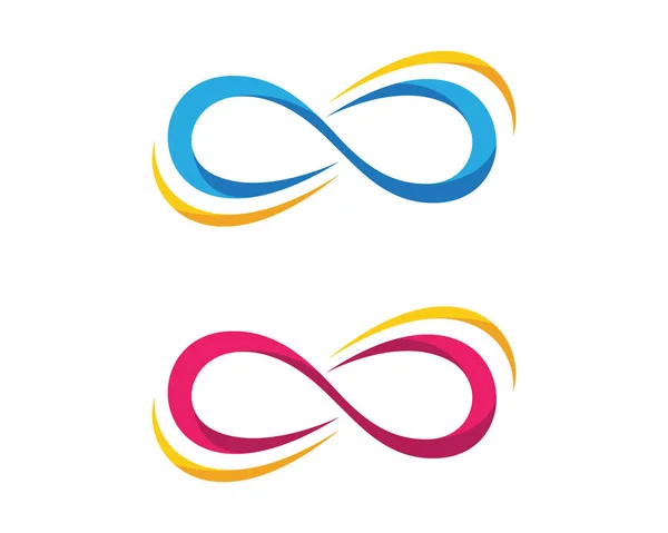 Plantilla de logotipo de diseño infinito — Vector de stock