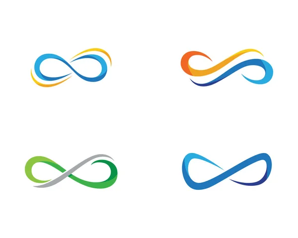 Plantilla de logotipo de diseño infinito — Vector de stock