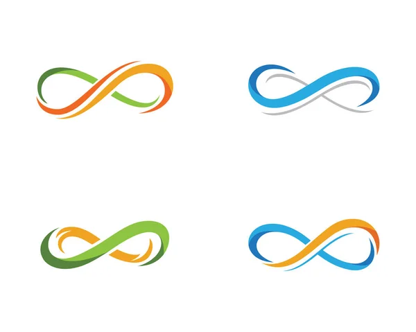 Plantilla de logotipo de diseño infinito — Vector de stock