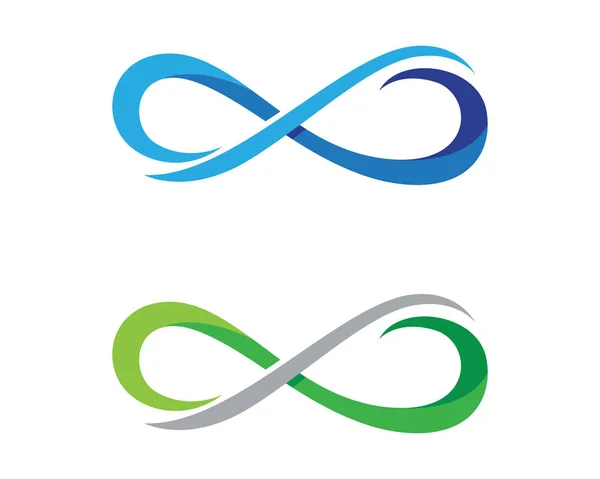 Modelo de logotipo de design infinito —  Vetores de Stock