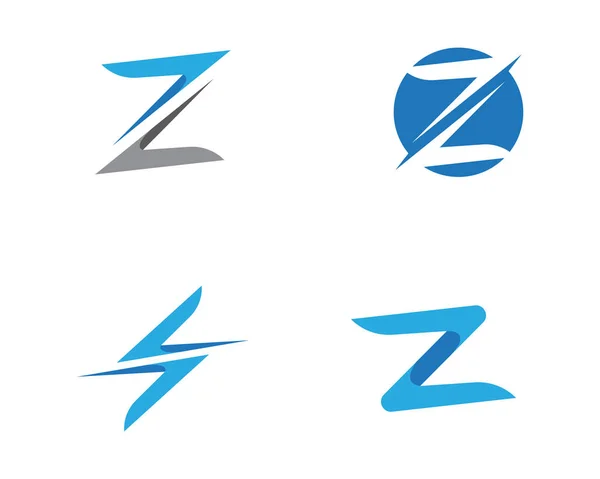 Z Letra vector icono de ilustración Logo — Vector de stock