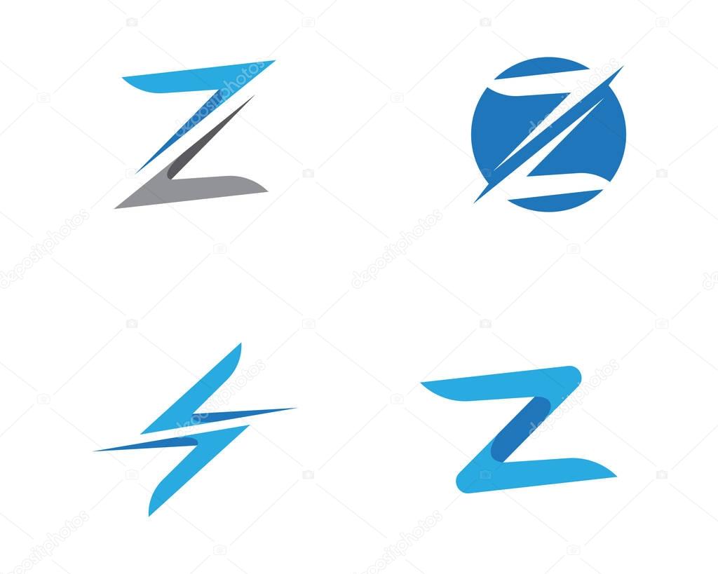 Z Letter vector illustration icon Logo Template design