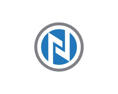 N mektup Logo şablonu vektör