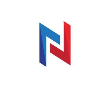 N mektup Logo şablonu vektör