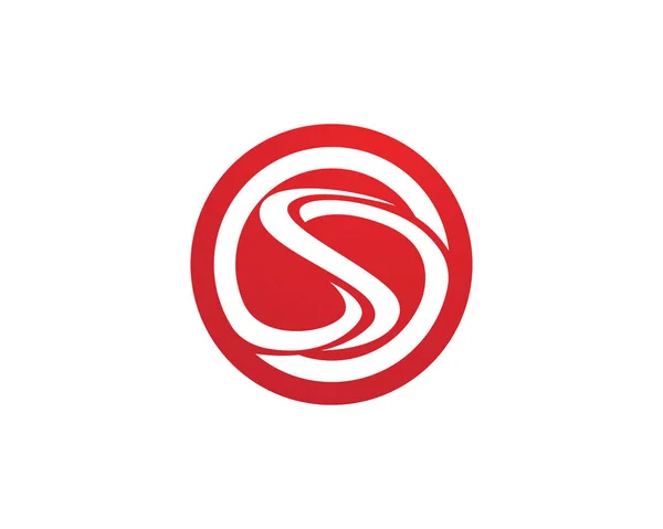 S harfi logo tasarım vektörü — Stok Vektör