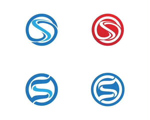 S letter logo ontwerp vector — Stockvector