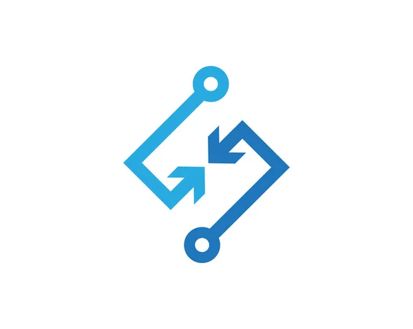 Kabel, draden, bedrading logo — Stockvector