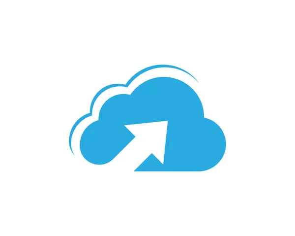 Modelo de logotipo de nuvem —  Vetores de Stock
