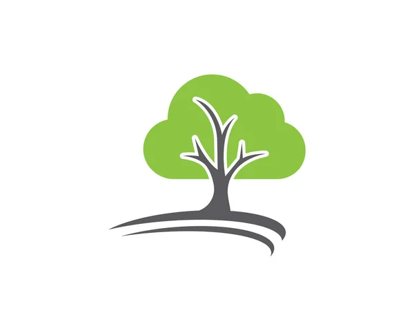 Vert Feuille d'arbre écologie nature icône — Image vectorielle