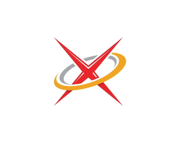 X Letter Logo Template vector — Stock Vector