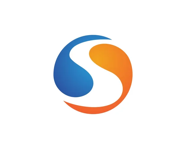 S Літера Логотип Шаблон вектор — стоковий вектор