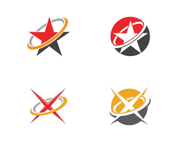Вектор шаблонов Star Logo — стоковый вектор
